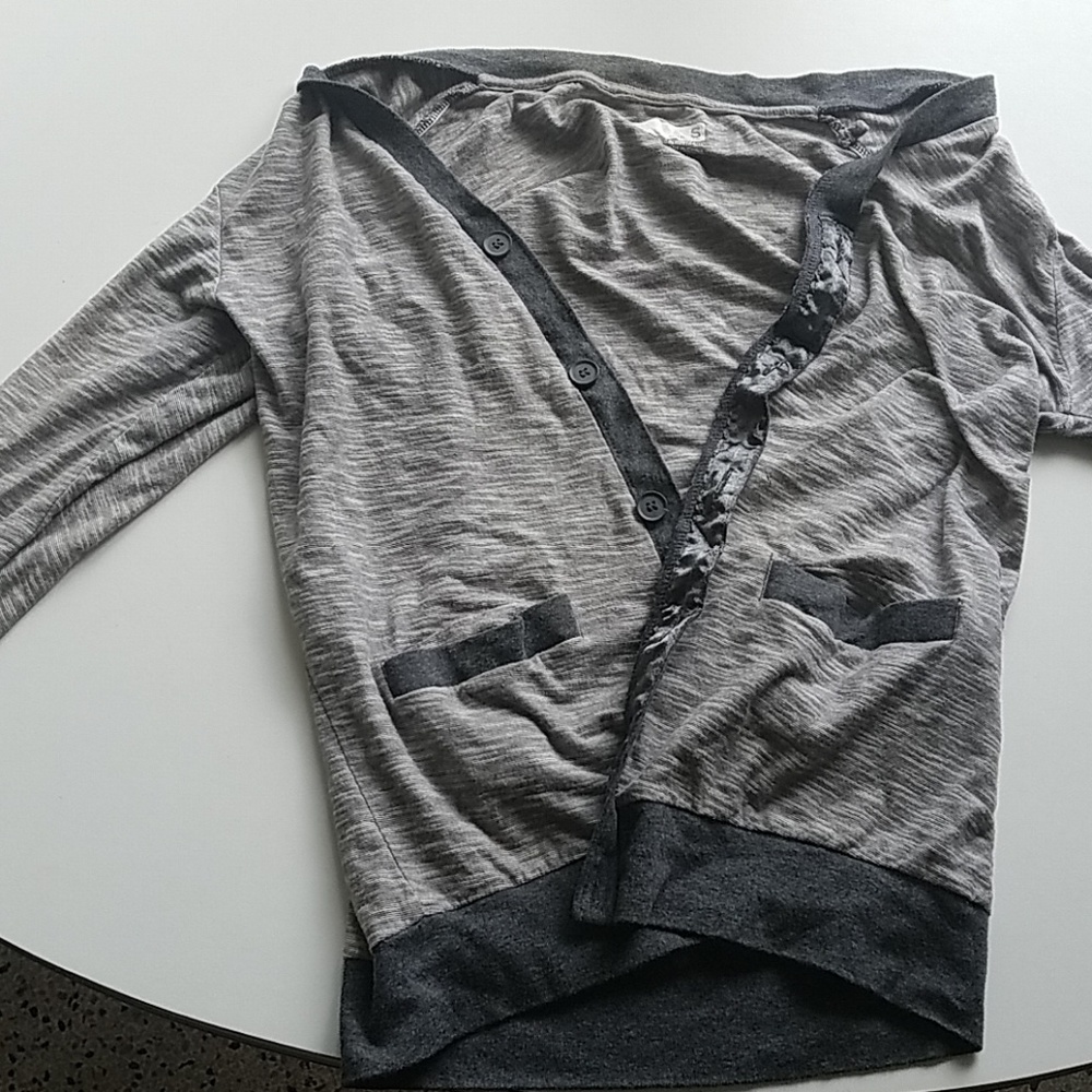 COTTON ON Gray LIGHT Jacket/Button Down Shirt